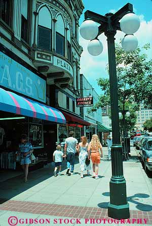 Stock Photo #13954: keywords -  arkansas buildings business children district downtown families family historic hot parents people resort resorts shop shopper shoppers shopping shops sidewalk spring springs store stores urban vert