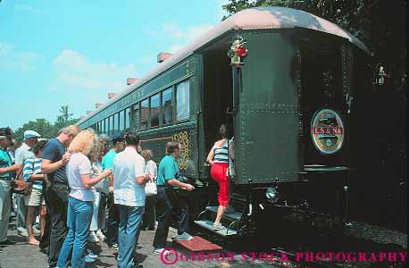 Stock Photo #13967: keywords -  arkansas board boarding car destination eureka excursion horz in old passenger passengers people railroad railroads springs station summer tourist train trains travel vintage