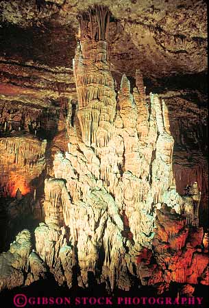 Stock Photo #13976: keywords - arkansas blanchard calcium carbonate cave cavern caverns caves column columns deposit deposited depositing deposition dissolution drip erode eroded erodes eroding form formation geologic geological geology limestone mountain pillar pillars springs vert view
