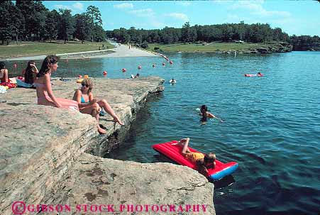 Stock Photo #13984: keywords -  arkansas ferry freshwater greers horz lake lakes leisure people relax relaxed relaxing shore shoreline summer vacation warm water women