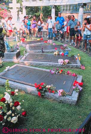 Stock Photo #10362: keywords - elvis family graceland grave graves home house memorial memphis museum museums plot presley site tennessee vert