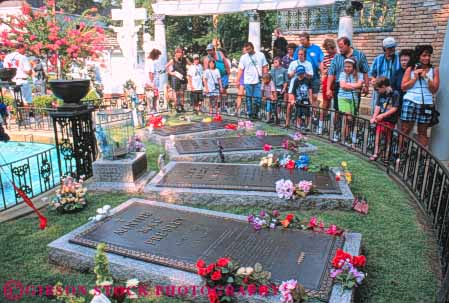 Stock Photo #10364: keywords -  elvis family graceland grave graves home horz house memorial memphis museum museums plot presley site tennessee