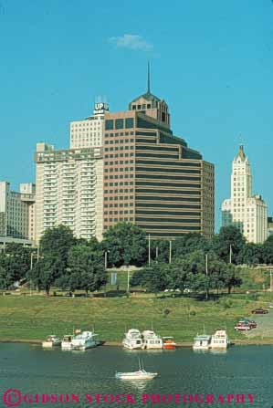 Stock Photo #7631: keywords -  america architecture building buildings business center cities city cityscape cityscapes downtown high memphis modern new office rise skyline skylines tennessee urban usa vert