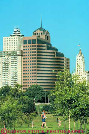 Stock Photo #11301: keywords -  building buildings cities city downtown family memphis office summer tennessee urban vert walking warm