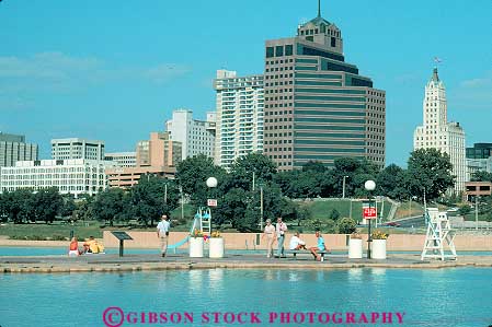 Stock Photo #11314: keywords - cities city cityscape cityscapes horz island memphis mudd pool skyline skylines summer swimming tennessee