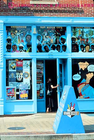 Stock Photo #11317: keywords - beale building buildings business district front memphis music neighborhood store street tennessee vert