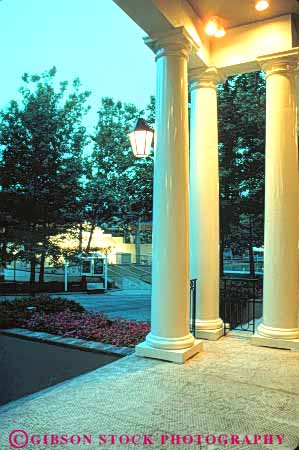 Stock Photo #11023: keywords -  building columns dark dusk evening lighting lights nashville night opryland tennessee vert volume