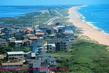 Stock Photo #9549: keywords - aerial aerials banks beach beaches cape carolina coast coastal crowd crowded destination develop development elevate elevated estate hatteras home homes horz houses housing neighborhood north ocean outer overhead real resort resorts sand sea seashore shore shoreline summer travel vacation view