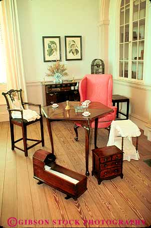 Stock Photo #14050: keywords -  american antiques bern carolina furniture historic history living museum museums new north old palace room site sites tea tryon vert vintage
