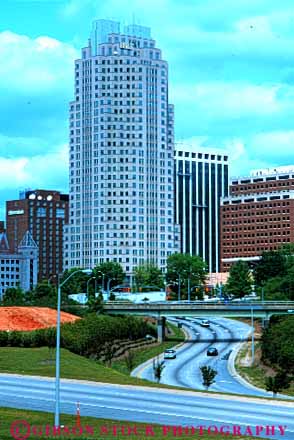 Stock Photo #7645: keywords - america architecture building buildings business carolina center cities city cityscape cityscapes downtown high mcdowell modern new north office raleigh rise skyline skylines street urban usa vert