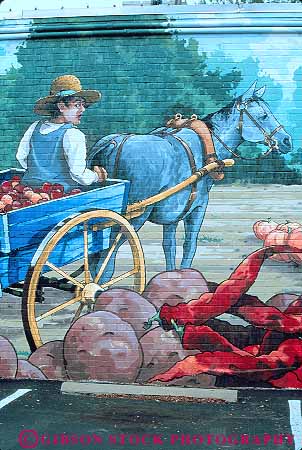 Stock Photo #14061: keywords -  art artistic carolina cart create creative crops depict depicting depicts farmer farming heritage historic history horse illustrate illustrates illustrating mural murals north paint painting produce raleigh vert wall walls