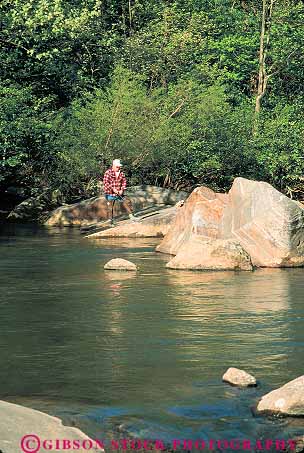 Stock Photo #14067: keywords -  alone calm carolina cherokee creek fisherman fishermen fishing great landscape man mountain mountains near north outdoorsman peaceful people quiet recreation river scenery scenic serene smoky solitary solitude sport stream vert water