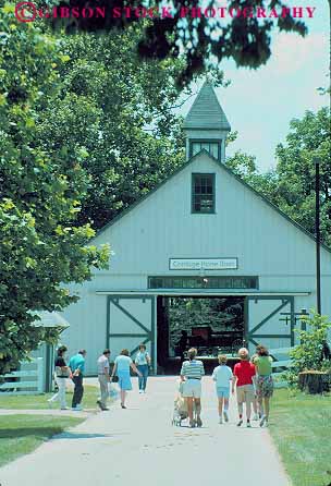 Stock Photo #14079: keywords -  barn barns blue building carriage country grass horse horses kentucky lexington park parks people public state vert visitor visitors