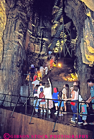 Stock Photo #14108: keywords - cave cavern caverns caves chamber dissolution dissolve dissolved earth erode eroded erodes eroding formation geologic geological geology group groups kentucky lighting lights limestone mammoth national natural nature opening park parks people public rock science sedimentary stone subterranean tour touring tours underground vert visitor visitors