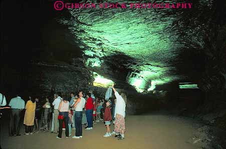 Stock Photo #14111: keywords - cave cavern caverns caves chamber dissolution dissolve dissolved earth erode eroded erodes eroding formation geologic geological geology group groups horz kentucky lighting lights limestone mammoth national natural nature opening park parks people public rock science sedimentary stone subterranean tour touring tours underground visitor visitors