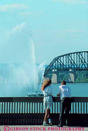 Stock Photo #14124: keywords -  casual chat chats chatting communicate communicates communicating couple couples friend friends kentucky louisville love lover lovers man meet meeting meets men ohio outdoor outside pair relate relating river riverfront rivers share sharing social summer talk talking talks together two vert woman women