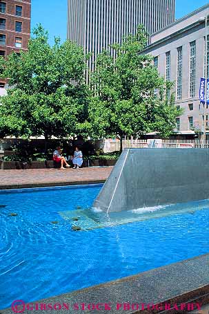 Stock Photo #11806: keywords - cincinnati downtown federal fountain friend friends friendship ohio pair plaza privacy private quiet relax relaxing reserve social solitary solitude two urban vert water woman women