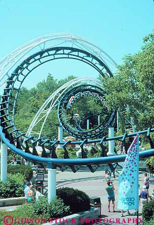 Stock Photo #14163: keywords -  amusement attraction cedar coaster coasters erie fast fun great lake lakes leisure metal ohio park parks pattern play playing plays point recreation region ride riders rides roller rollercoaster rollercoasters speed spiral spirals summer thrill thrilling tourist track traveler vacation vert