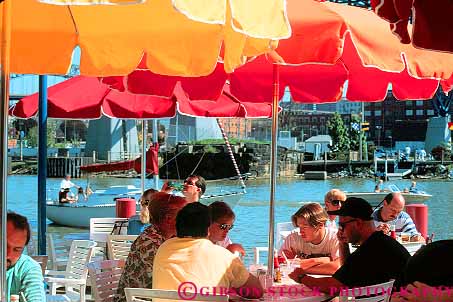 Stock Photo #11979: keywords -  boat boating boats cafe cities city cleveland colorful cuyahoga dine dining flats gather gathering group groups horz leisure ohio outdoor outside people place relax relaxed relaxing renewal renewed restaurant restaurants river rivers season social summer umbrella urban water waterfront
