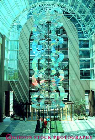 Stock Photo #11985: keywords -  architecture building cleveland design entering galleria interior mall malls modern new ohio people shopping style vert
