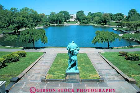 Stock Photo #11998: keywords -  art cities city cleveland horz municipal museum museums near ohio park parks pond ponds public sculpture sculptures wade