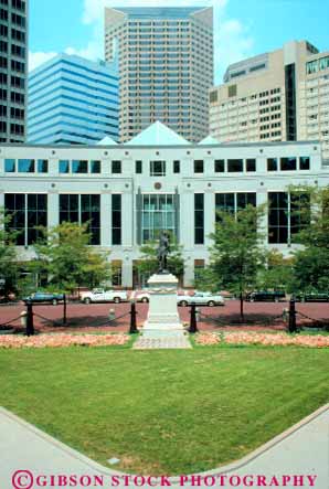 Stock Photo #11951: keywords -  and architecture buildings downtown indiana indianapolis landscape landscaped landscaping midwest monument plaza sailors soldiers urban vert