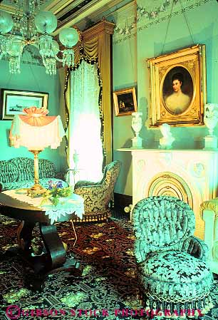 Stock Photo #11963: keywords -  antique antiques historic home house indiana indianapolis interior living old riley room traditional vert