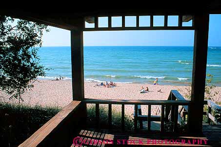 Stock Photo #14172: keywords - beach beaches beverly canopies canopy dunes frame frames great horz in indiana lake lakes lakeshore lakeshores michigan national outdoor outside park parks people play playing plays recreation region sand shore shoreline shores summer sunbath sunbathing sunny sunshine vacation warm wood wooden