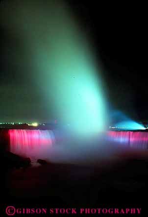 Stock Photo #14176: keywords -  abstract abstraction abstracts attraction canada cloud clouds colorful earth eerie falls gravity landmark lighting lights lit mist natural nature niagara night ontario river science splash splashes splashing spray spraying sprays tourist traveler turbulence turbulent vapor vert water waterfall waterfalls
