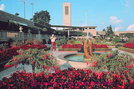 Stock Photo #14179: keywords - attraction canada center centers falls garden horz landmark man niagara ontario tourist tourists traveler visitor