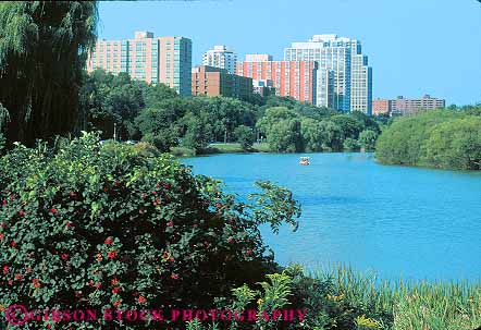 Stock Photo #11337: keywords -  apartment boat boating boats building buildings downtown horz in lake lakes milwaukee municipal park parks peddle public recreation small urban veterans wisconsin