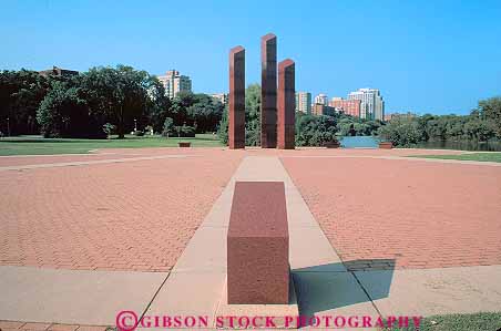 Stock Photo #11359: keywords - abstract art horz memorial memorials milwaukee monument monuments nam public stone symbol symbolic veterans viet war wisconsin
