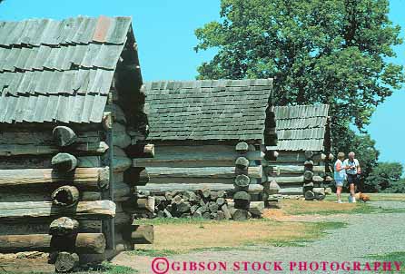 Stock Photo #14203: keywords - american cabins encampment forge george historic history home horz house hut huts living log logs museum museums national park pennsylvania people reconstruction replica replicas replicate replicates revolution revolutionary row rows valley visit war washington