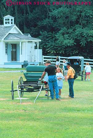 Stock Photo #14212: keywords -  amish attraction carriage carriages country cultural culture destination display displaying displays dutch heritage history living park pennsylvania people strasburg tourist tourists travel traveler vert village visitor visitors