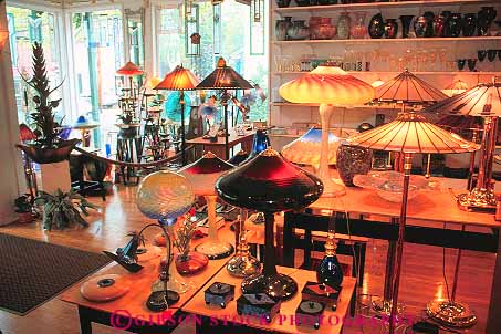 Stock Photo #14238: keywords - business destination display displaying displays galleries gallery hope horz lamp lamps lights merchandise new pennsylvania retail sale sales sell selling sells topelo tourist travel