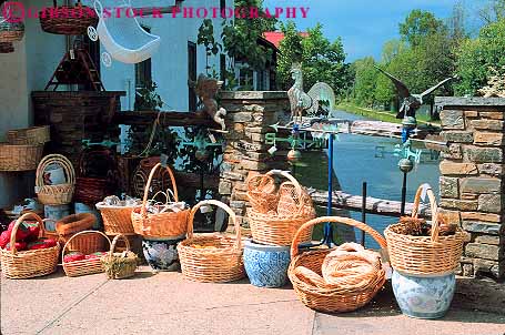 Stock Photo #14239: keywords -  basket baskets craft crafted destination display displaying for hand handmade hope horz made new pennsylvania sale sales sell selling sells sidewalk tourist travel wicker