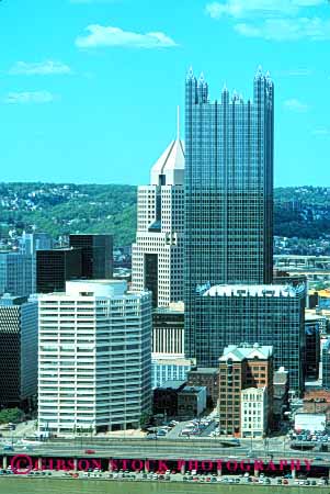 Stock Photo #7681: keywords - america architecture building buildings business center cities city cityscape cityscapes downtown high modern new office pennsylvania pittsburgh rise skyline skylines urban usa vert