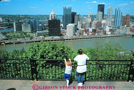 Stock Photo #7686: keywords -  america american architecture building buildings business center child cities city cityscape cityscapes daughter downtown girl high horz kid modern monongahela monongohela mother new office parent parents pennsylvania pittsburgh released rise river single skyline skylines urban usa water woman