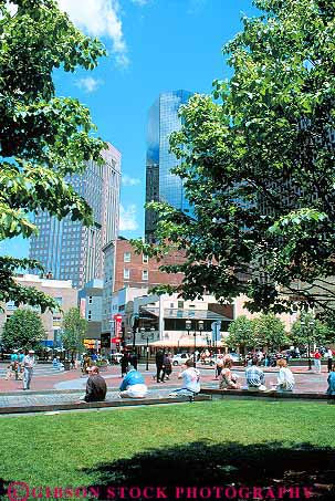 Stock Photo #11210: keywords -  buildings center cities city cityscape cityscapes downtown market outdoor outside park parks pennsylvania people pittsburgh plaza plazas square street streets summer sunny urban vert