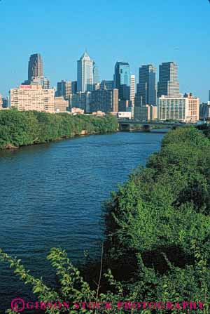 Stock Photo #7692: keywords -  america american architecture building buildings business center cities city cityscape cityscapes downtown high landscape modern new office pennsylvania philadelphia rise river scenic schuylkill skyline skylines urban usa vert water