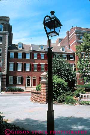 Stock Photo #12771: keywords -  architecture buildings cities city cityscape cityscapes downtown lamp lamppost lamps pennsylvania philadelphia street streets traditional urban vert