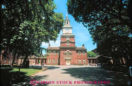 Stock Photo #12767: keywords - american architecture bilateral brick building buildings famous hall heritage historic history horz independence landmark landmarks national old park parks pennsylvania philadelphia site symmetrical symmetry traditional vintage