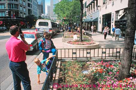 Stock Photo #8971: keywords -  avenue beds business chicago destination district families family father flower horz illinois magnificent michigan mile parent people retail shop shopper shoppers shopping shops store stores street streetscape summer tourist tourists travel traveler travelers