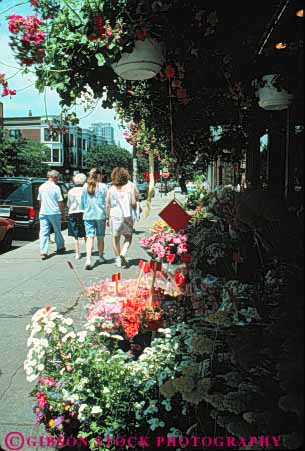 Stock Photo #9021: keywords -  building buildings chicago community district downtown flower illinois neighborhood neighborhoods old older stand street streets town tradition traditional vert