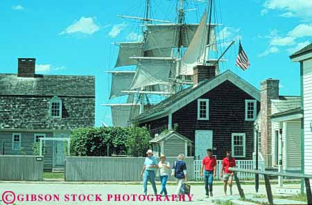 Stock Photo #9929: keywords -  american attraction boat boats coast coastal connecticut england harbor harbors historic history horz marina marinas mystic new ocean old people port restored rustic sail sailing sea seaport seashore ship ships shore shoreline site sites tourist vintage