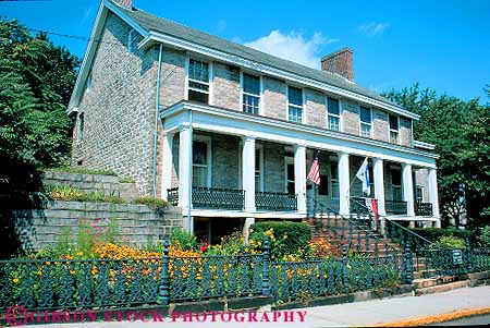 Stock Photo #14271: keywords -  building buildings coast coastal connecticut england historic history home horz house london new porch region shaw shore shoreline stone summer