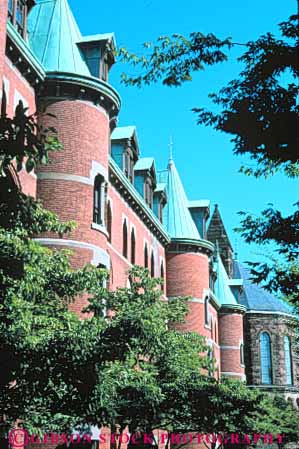 Stock Photo #9256: keywords -  architecture building buildings campus campuses college colleges connecticut education haven higher institution new universities university vert yale