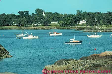 Stock Photo #14286: keywords -  anchored boat boats calm coast coastal cove coves england fishing flat harbor harbors horz in landscape maine moor moored new ocean peaceful protect protected protecting quiet region scenery scenic sea serene shore shoreline somesville still village