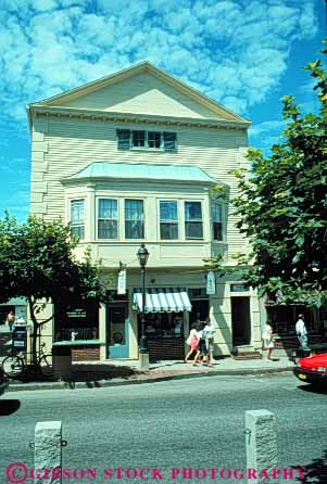 Stock Photo #9272: keywords -  bar building business coast coastal district downtown england harbor maine maritime new ocean sea shops shore shoreline small store stores town vert