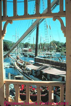 Stock Photo #9181: keywords - boat boats camden coast coastal england harbor harbors in maine marina marinas new port schooner schooners ship ships shore shoreline summer vert